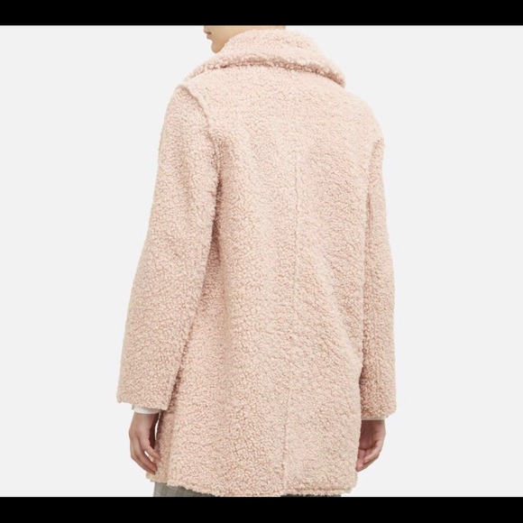 KENNETH COLE Faux Fur Shearling Coat - Picture 2 of 9